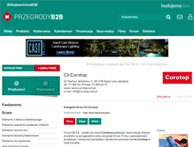 Tablet Screenshot of cb-corotop.przegrodyb2b.pl
