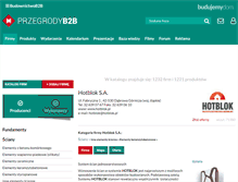 Tablet Screenshot of hotblok.przegrodyb2b.pl